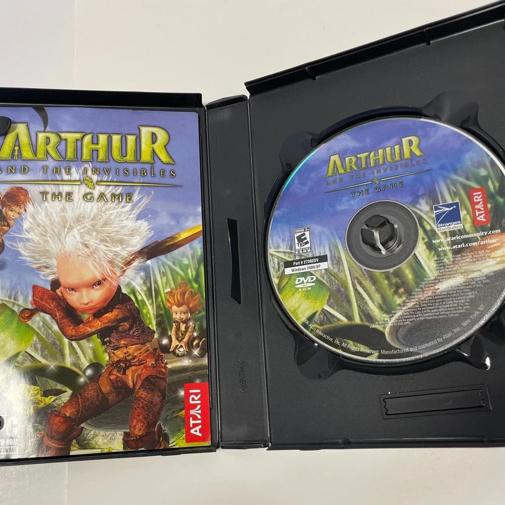 Arthur And The Invisibles The Game 27392SP PC DVD-ROM Atari w/Manual